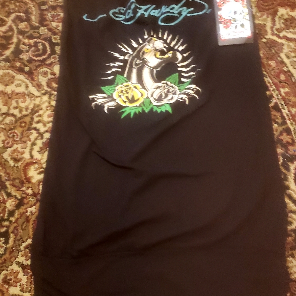 BNWT! Ed Hardy Black tube top
